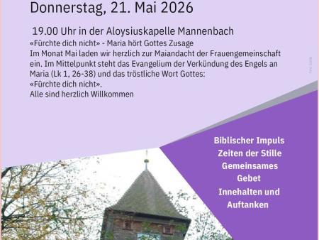 Einladung zur Maiandacht der Frauengemeinschaft